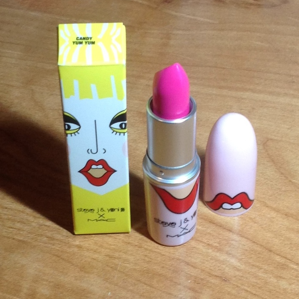 MAC LTD ED LIPSTICK,Steve J & Yoni P CANDY YUM YUM
